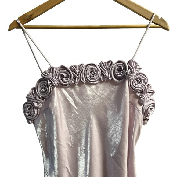 Women’s pink floral detailed vintage let’s fashion formal dress - Picture 3 of 3